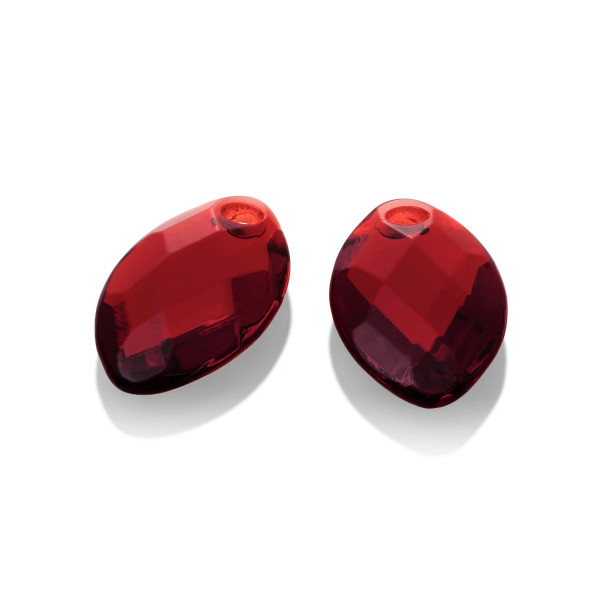 Sparkling Jewels Ruby Quartz Leaf oorbel Edelsteen EAGEM50-FCLF-S