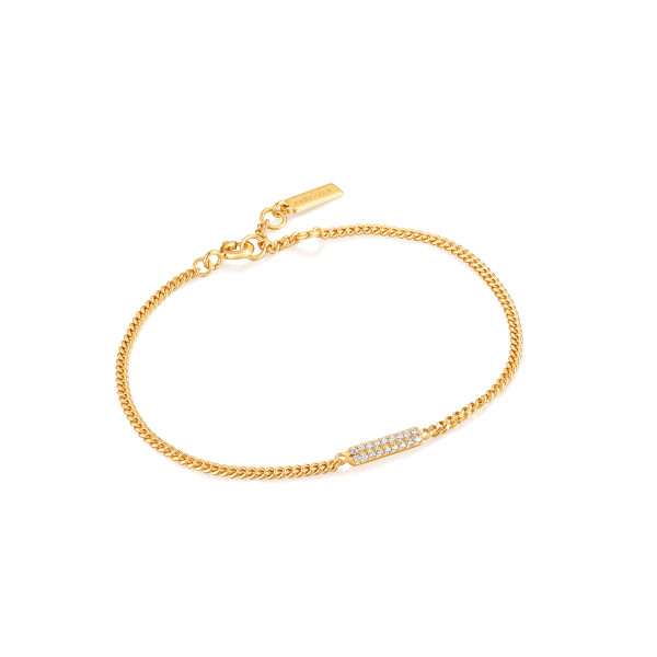 Ania Haie Glam Bar goudkleurige armband met zirkonia B037-02G