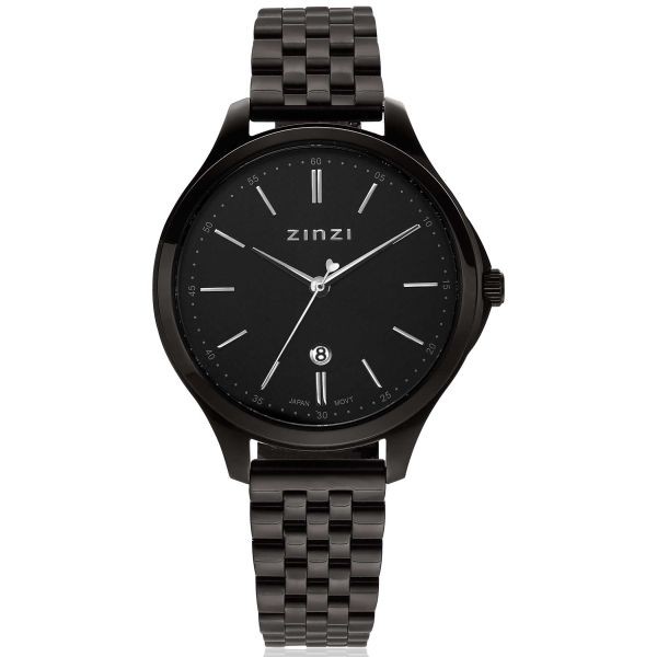 Zinzi - Classy ZIW1037 Dameshorloge Zwart + Gratis Zinzi Armbandje