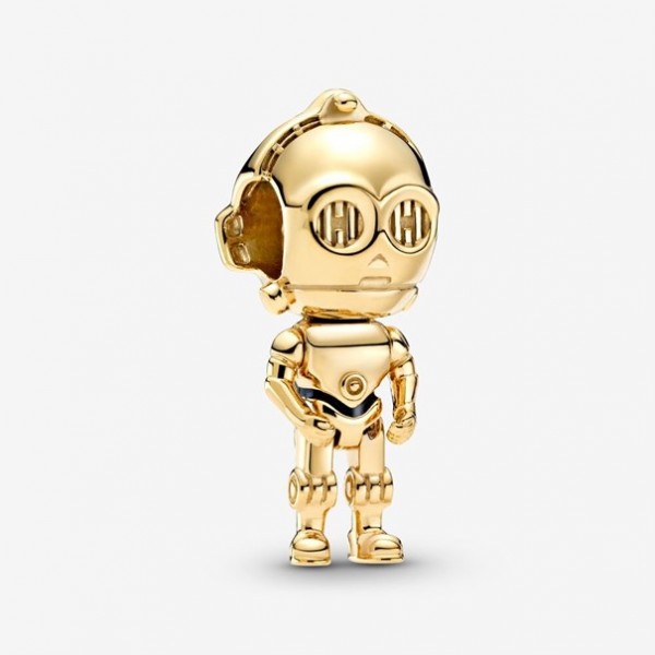 Pandora - Zilveren Star Wars Bedel 769244C01 Goudkleurige C-3PO