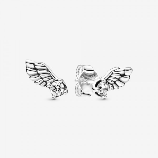 Pandora - Zilveren Oorknoppen 298501C01 Engelenvleugels