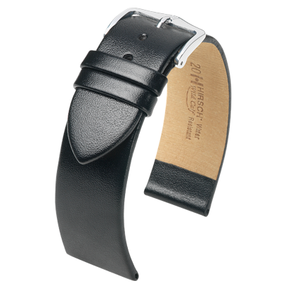 Hirsch horlogeband - Wild Calf zwart 14mm