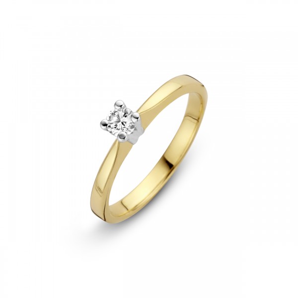 Briljant - Eternal Gouden Damesring 0,12crt Diamant