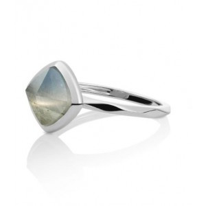 Sparkling Jewels - Zilveren Edge Ring SRI01-G18-56 Labradorite