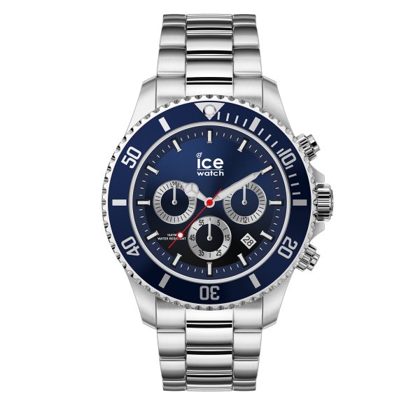 Ice-Watch - Ice Steel Chronograaf IW017672 Herenhorloge - Marine Zilver
