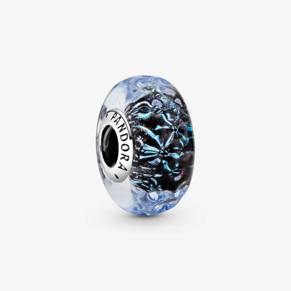 Pandora Golvende Donkerblauwe Muranoglazen Oceaan Bedel 798938C00