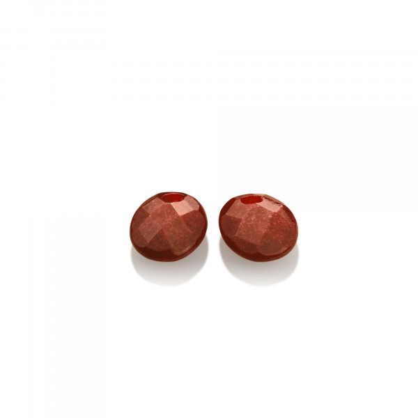 Sparkling Jewels - Coral Red Jade Twist Oval EAGEM45-SO Edelstenen