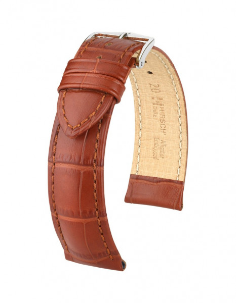 Hirsch Duke Horlogeband Goudbruin XL 18mm