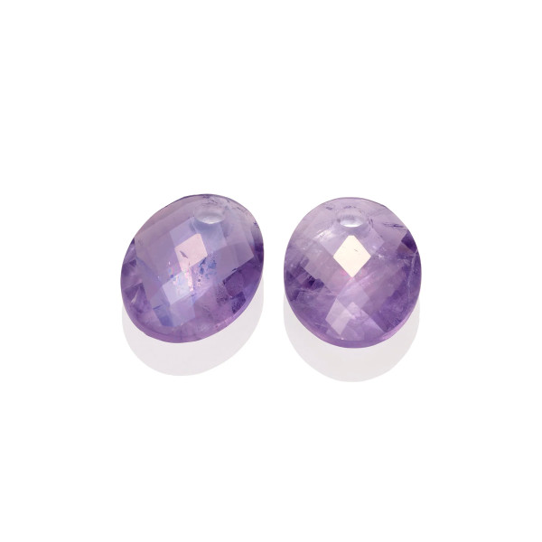 Sparkling Jewels Amethyst Medium Oval Oorbel Edelstenen EAGEM05-MO