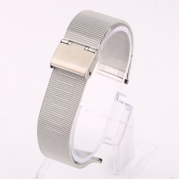 Remerko - horlogeband Mesh Milanees Staal fijn 22mm