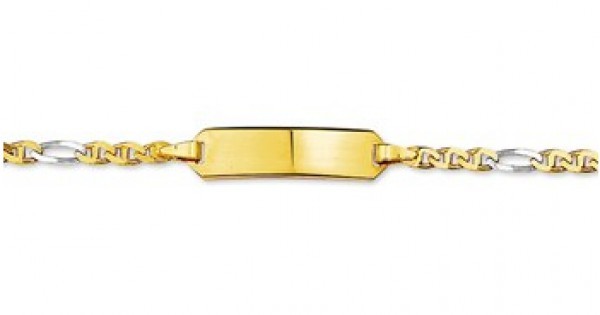 14 Karaat Gouden Graveer Armband 4203705 11-13cm