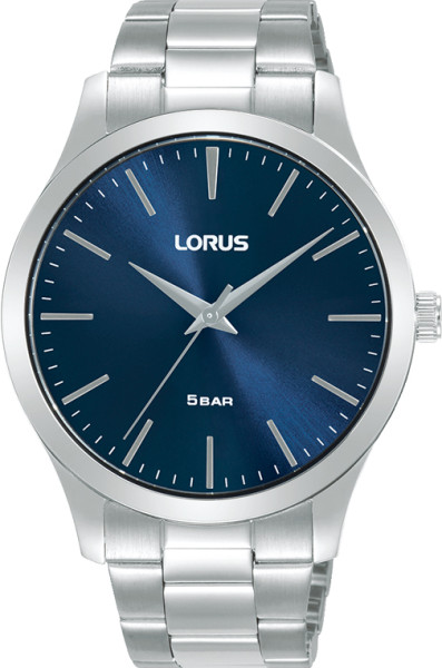LORUS Horloge van Staal in Zilverkleurig-Blauw RRX65HX9