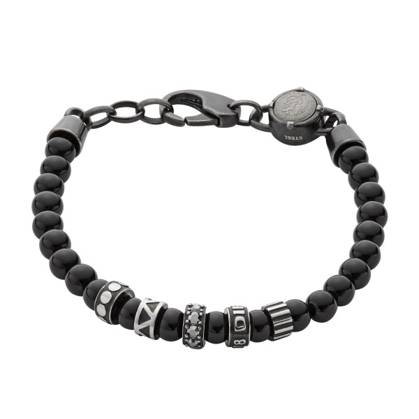 Diesel - Armband DX0961001 Zwarte Beads