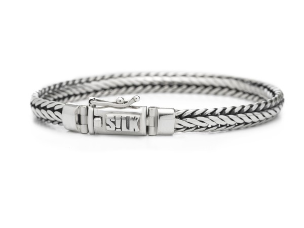 Silk Jewelry Armband zilver 345 19cm