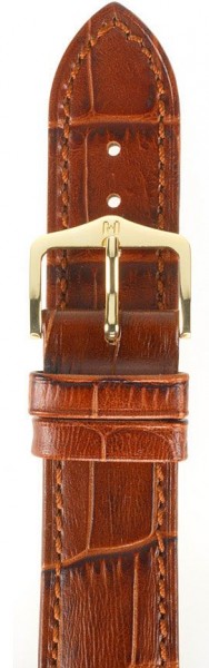 Hirsch Duke Horlogeband Goudbruin 16mm