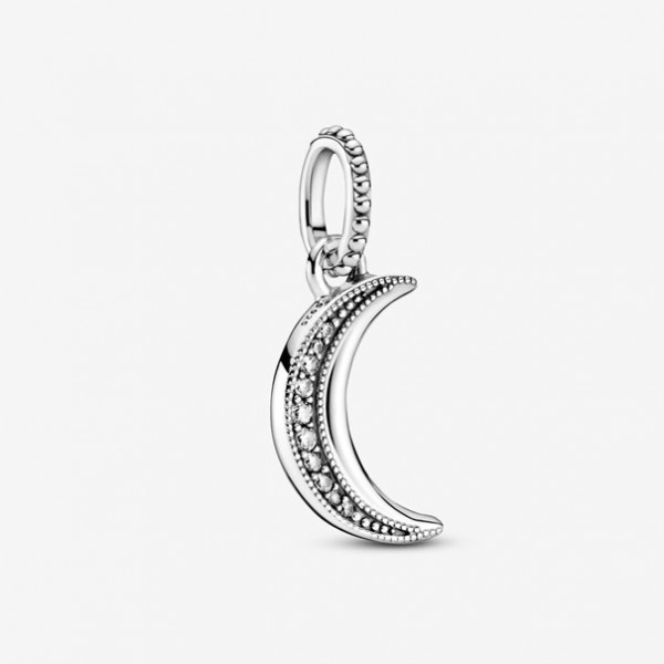 Pandora - Zilveren Passions Bedel 399184C01 Sparkling Crescent Moon Pendant