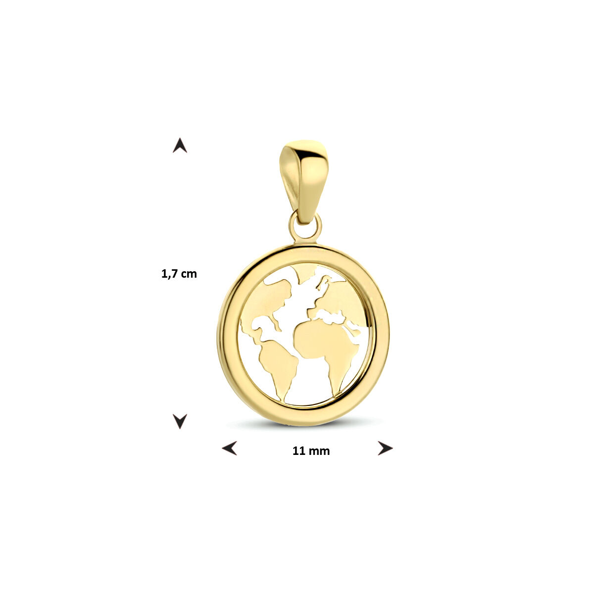 Groenteboer Kaliber Elektricien Gouden Hanger "Reis rond de wereld" - Wereldbol | Hanger | Sieraden |  Juwelier Kremer