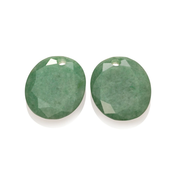 Sparkling Jewels Green Aventurine Large Oval oorbel edelstenen EAGEM29-RO