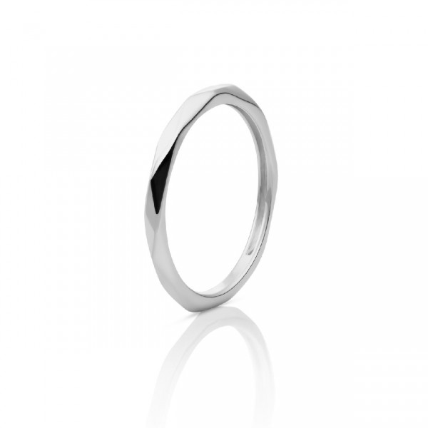 Sparkling Jewels - Zilveren ring SRI02-54 Edge Ring Additional