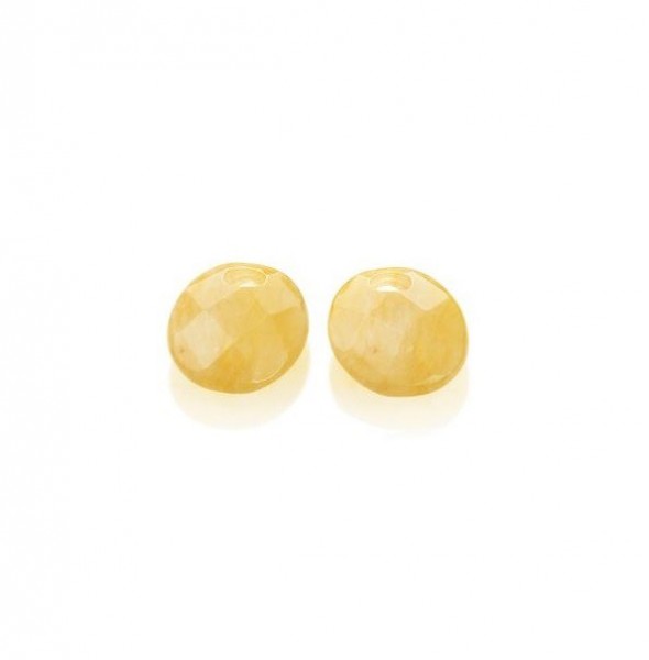 Sparkling Jewels - Creoolhangers EAGEM30-SO Yellow Jade Twist Oval