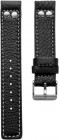 OOZOO horlogeband zwart leer met studs 26mm