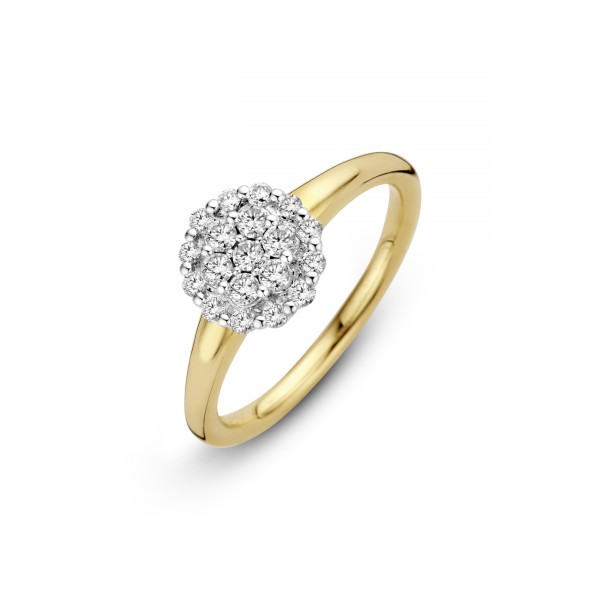 Briljant - Premium Collectie Gouden Damesring 0,40crt Diamant