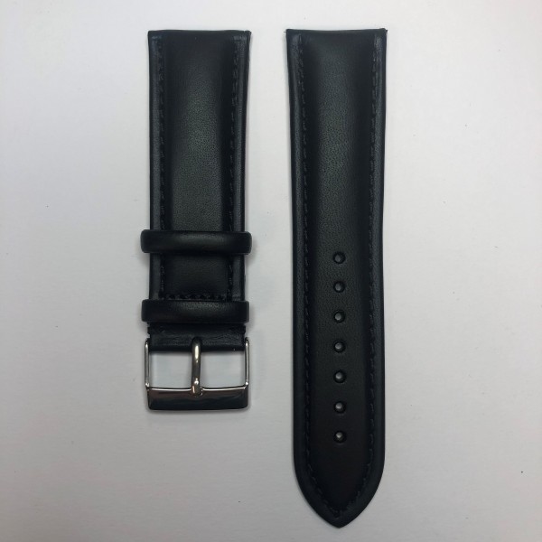 Remerko Horlogeband - Zwart - 24mm