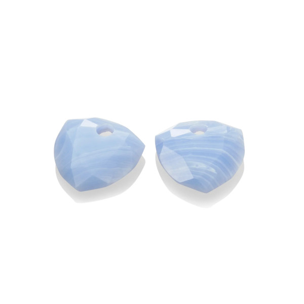 Sparkling Jewels Blue Lace Agate Trillion Cut oorbel edelstenen EAGEM47-TRI