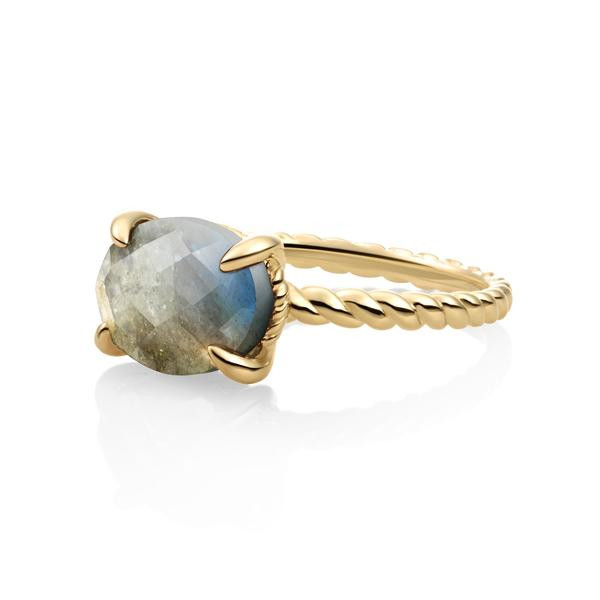 Sparkling Jewels - Gouden Ring SRIG03-G18-56 Labradorite