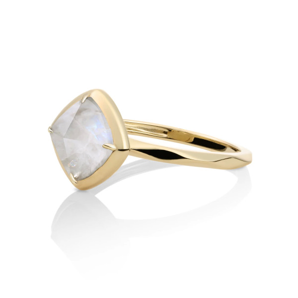 Sparkling Jewels Edge Ring Moonstone 9K Goud SRIG01-G54-54