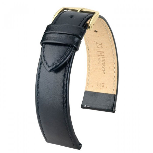 Hirsch Osiris Horlogeband Zwart 18mm