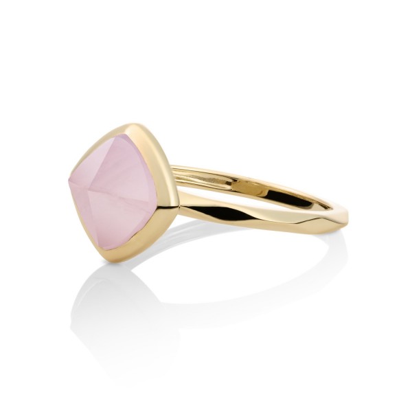 Sparkling Jewels - Gouden Ring SRIG01-G13-56 Roze Piramide