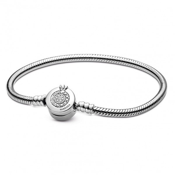 Pandora Moments - Zilveren Armband Sprankelende Kroon - 20cm - 599046C01