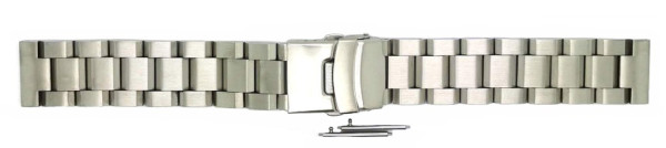 Horlogeband glanzend massief staal 00261100 18mm Staal