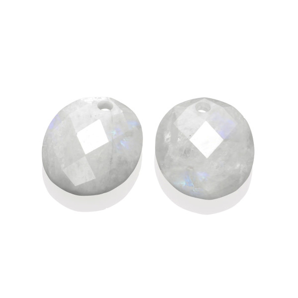 Sparkling Jewels Moonstone Large Oval Oorbel Edelsteen EAGEM54-RO