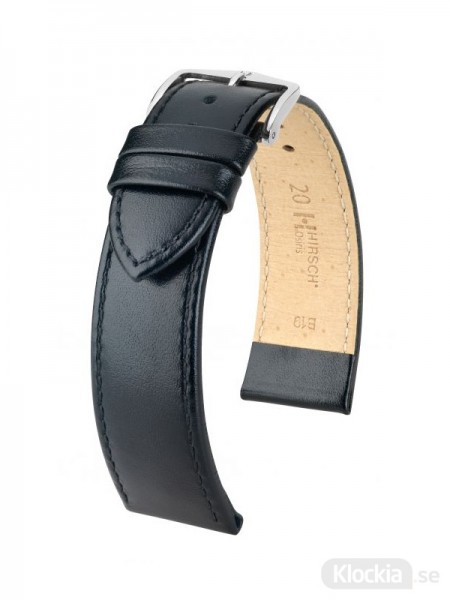 Hirsch - Osiris Horlogeband 22mm Zwart